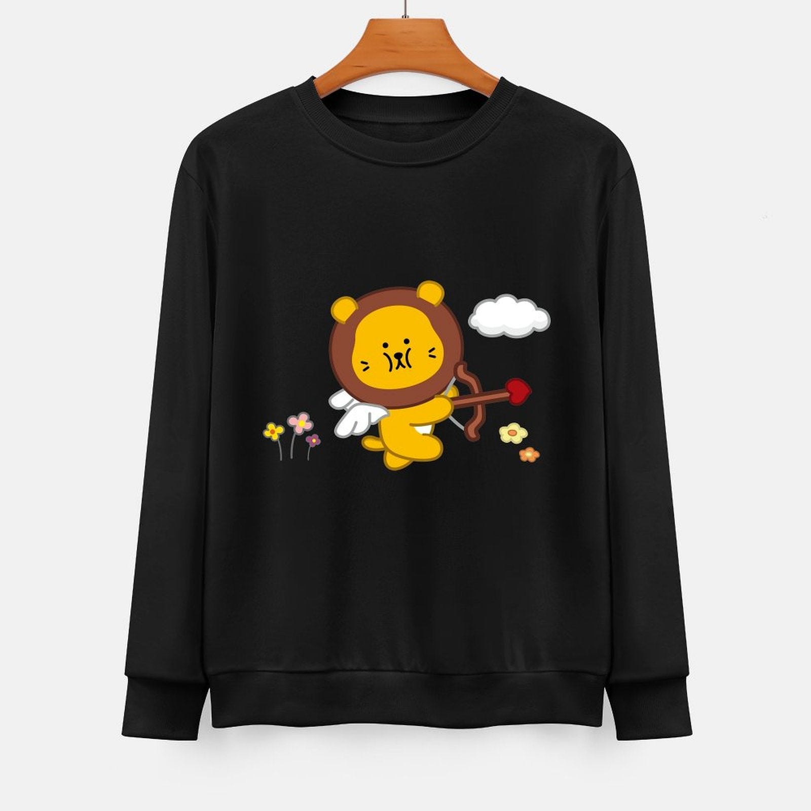 Front Patterned Long Sleeve TopPrinting Moisture-Wicking